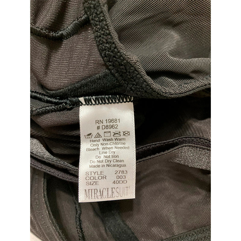 Miraclesuit Shapewear Extra Firm Sexy Sheer Shaping BodyBriefer Black 40DD
