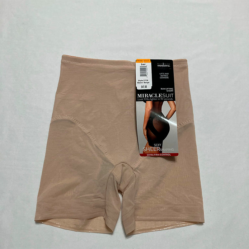 Miraclesuit Rear Lifting Boyshort Panties Underwear Nude S