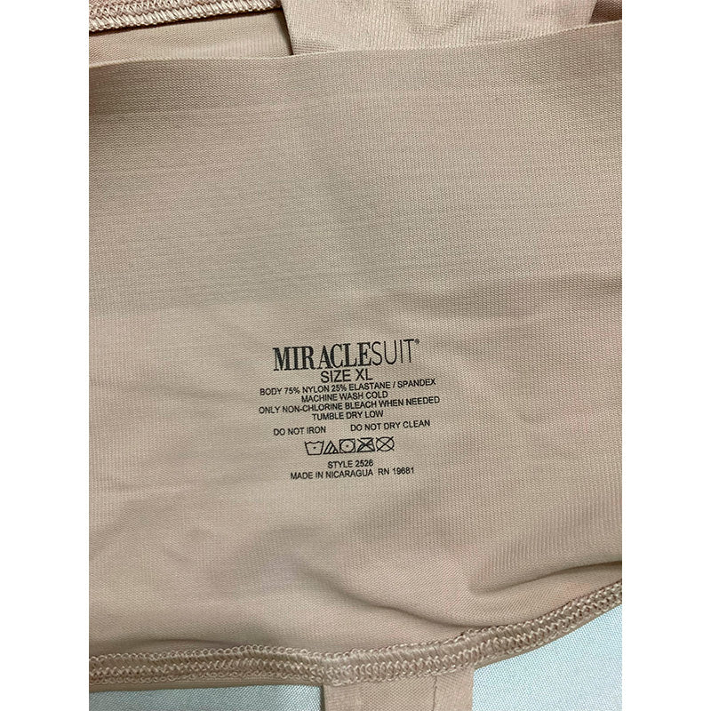 Miraclesuit Women's Comfy Curves Waistline Thong Warm Beige XL