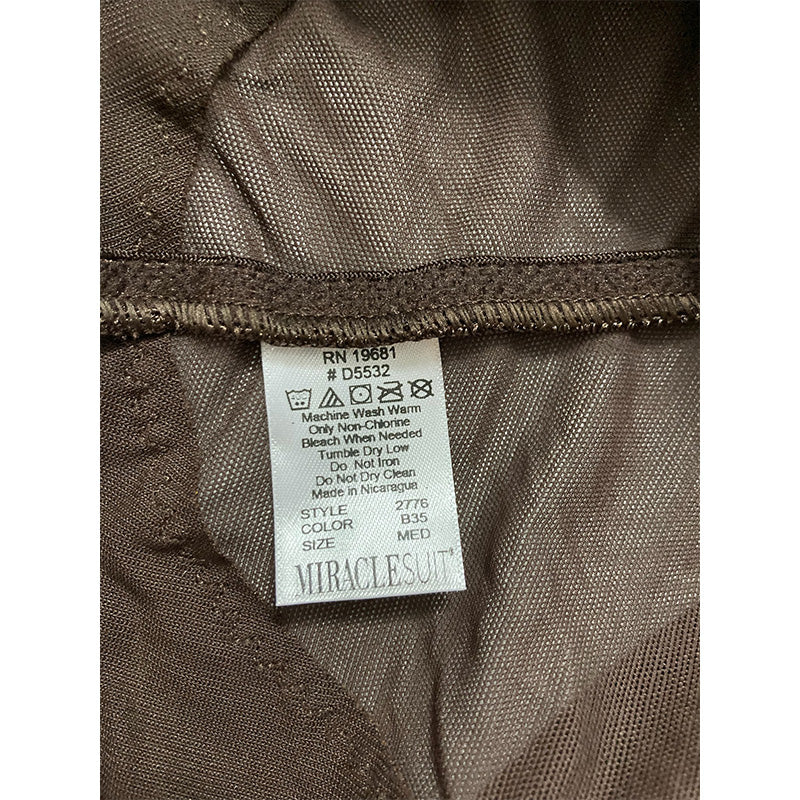 Miraclesuit Sheer Derriere Lift Boyshorts 2776 Coffee M