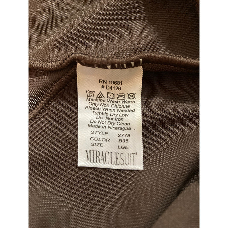 Miraclesuit Sheer Extra Firm Shaping High Waist Thong Coffee L