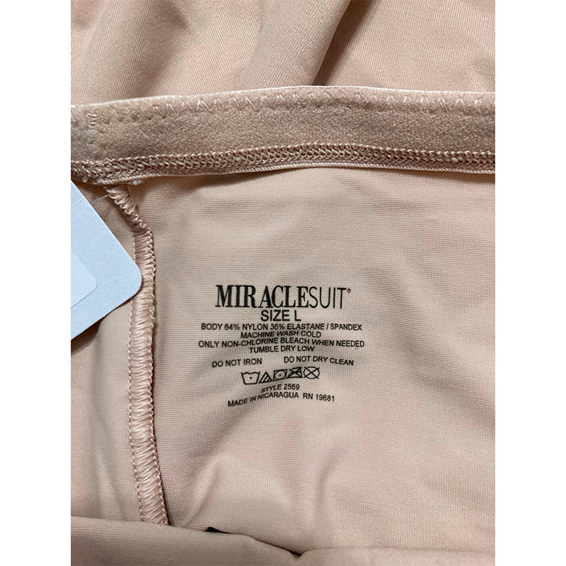 Miraclesuit Extra Firm Lycra Fit Sense High-Waist Thigh Slimmer Warm Beige L