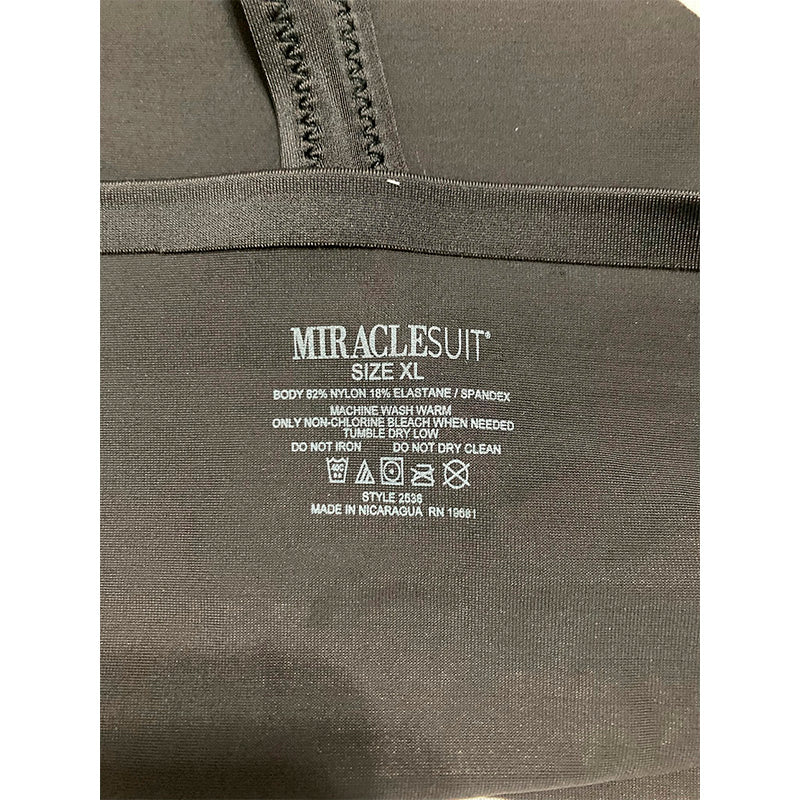 Miraclesuit Women's Shapewear Light Shaping Panties Thong Black XL