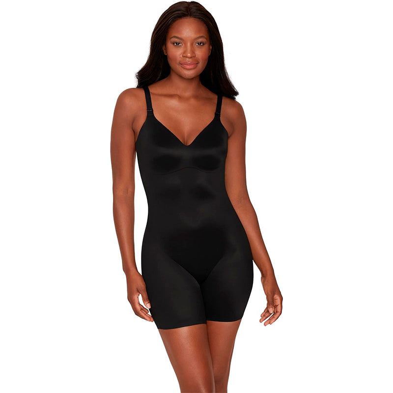 Miraclesuit Firm Control Low Back All-in-One Bike Shorts Black L