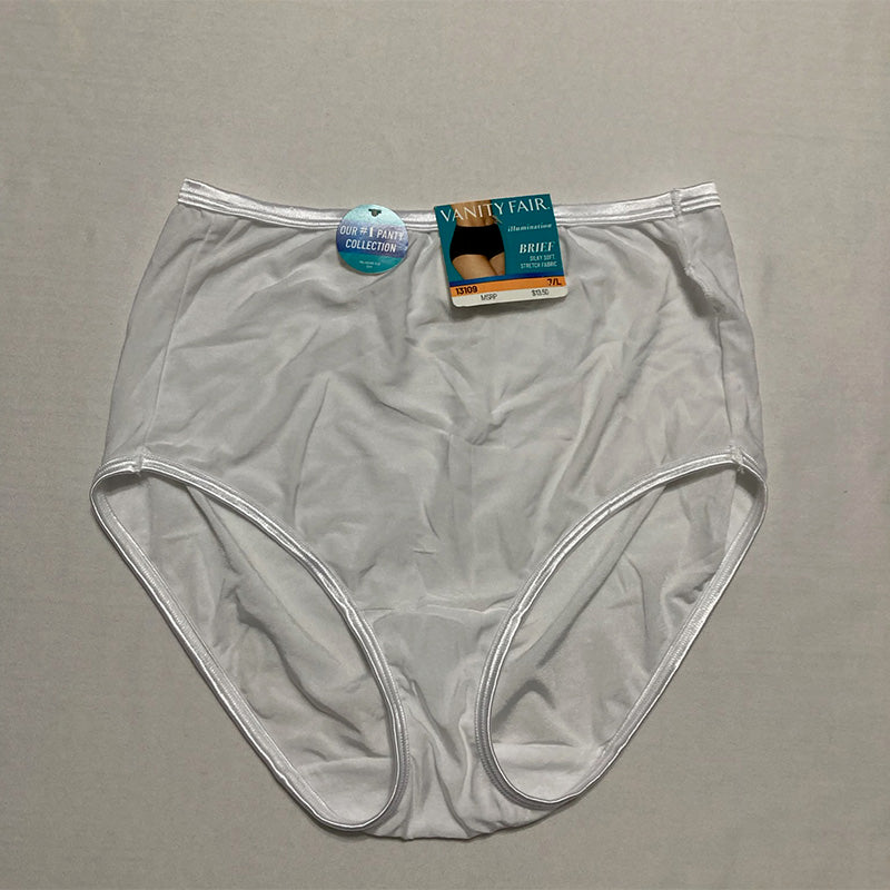 Vanity Fair My Favorite Pants Illumination Brief Star White Size 7