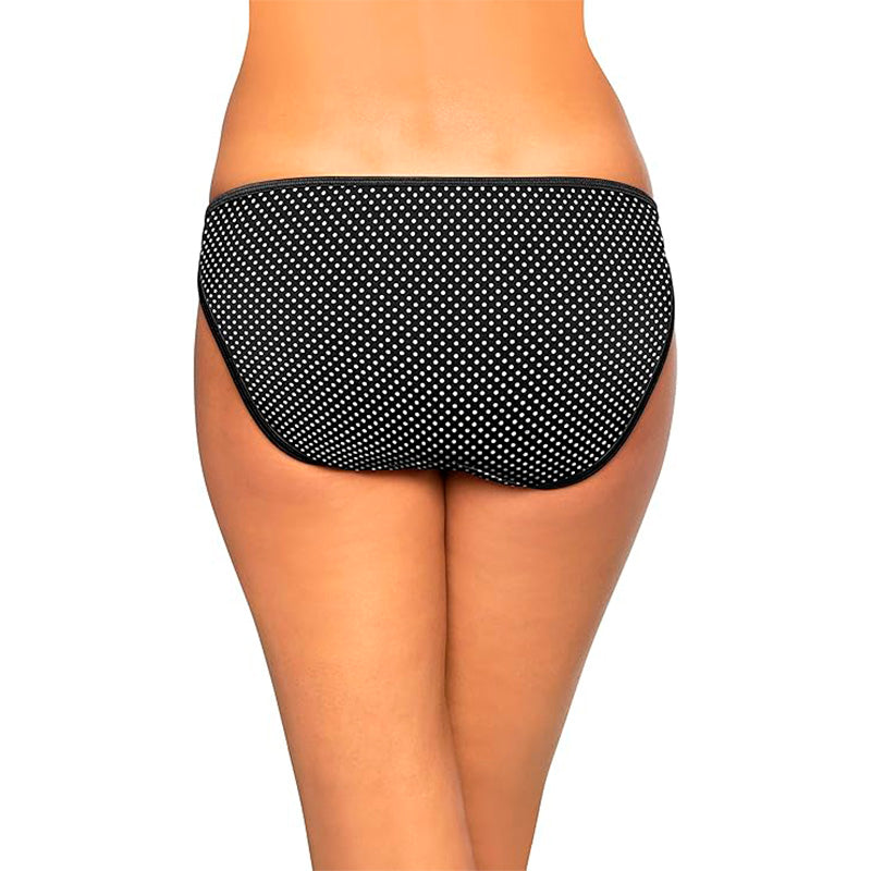 Vanity Fair Illumination String Bikini Panties Black Dot 6