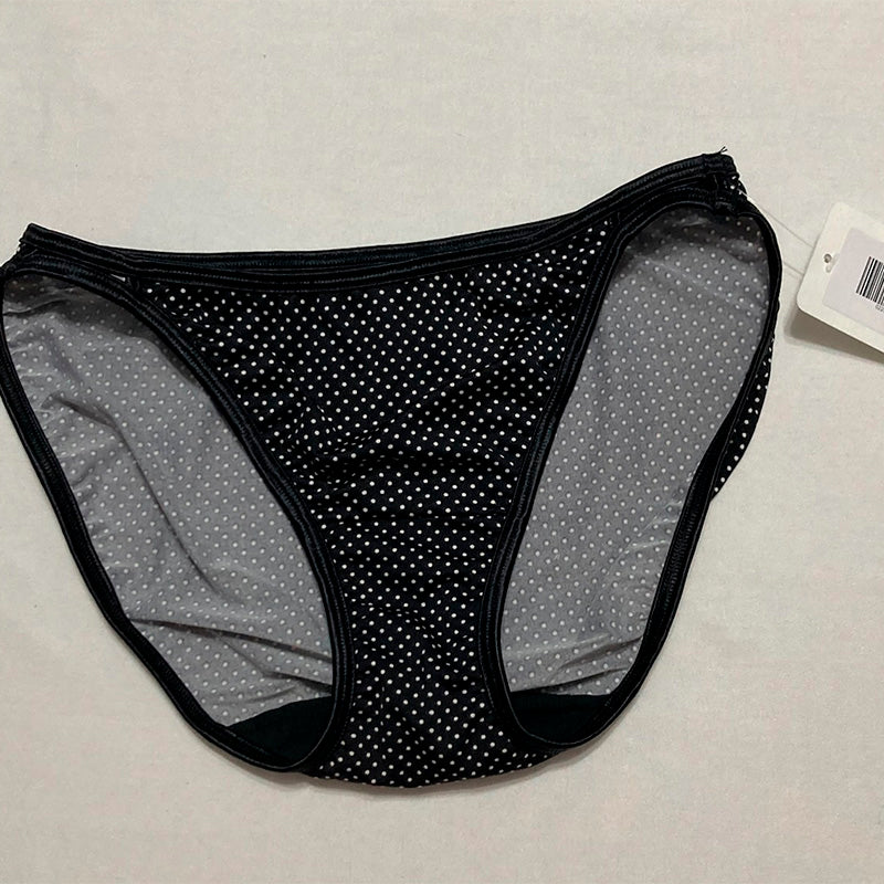 Vanity Fair Illumination String Bikini Panties Black Dot 6