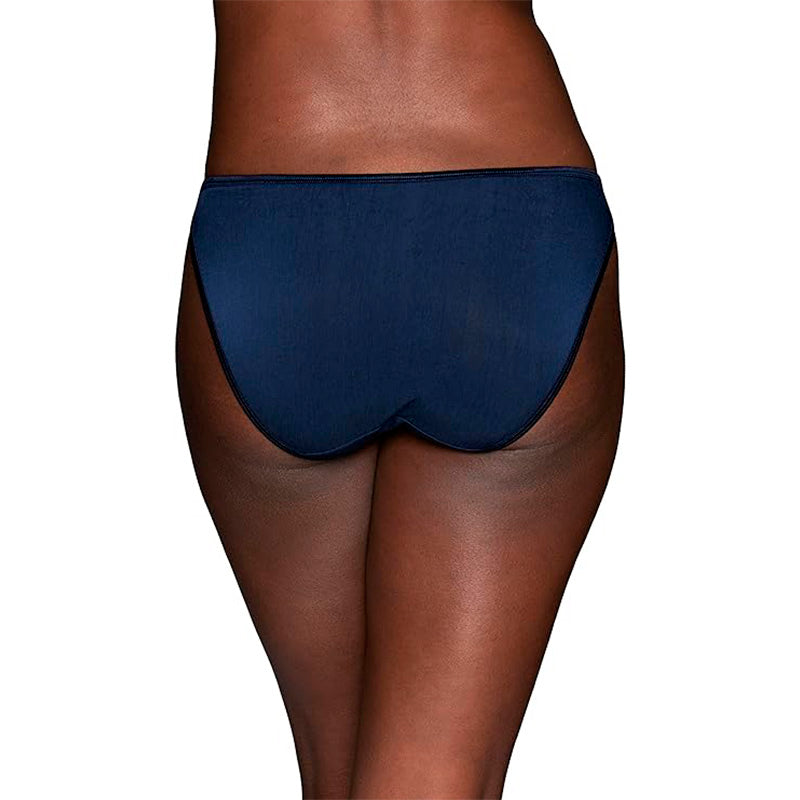 Vanity Fair Illumination String Bikini Panties Silky Stretch & Satin Trim Ghost Navy 5