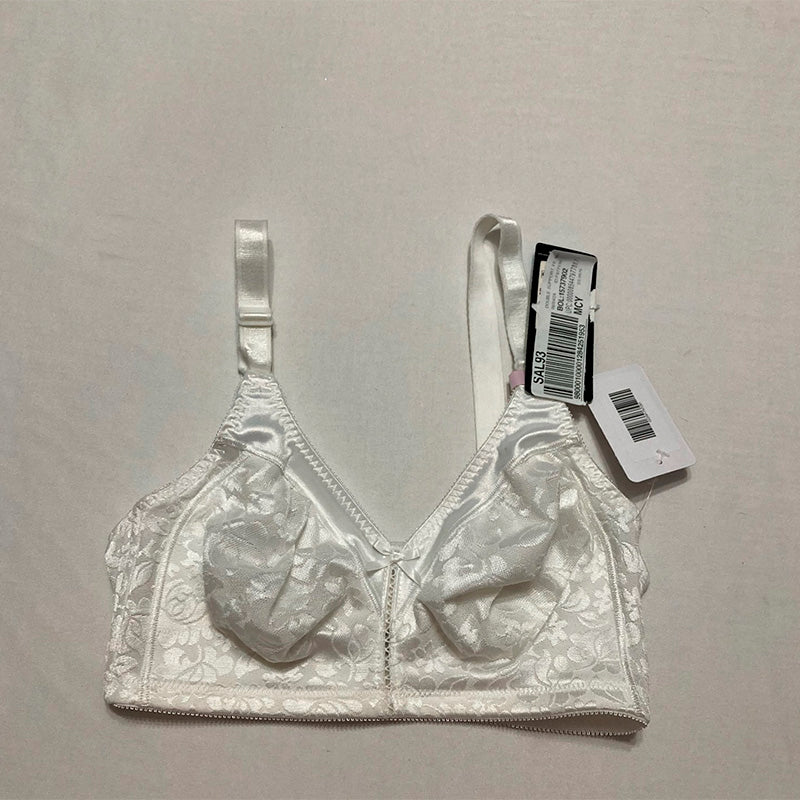 Bali Women's Double Support Spa Closure Wire-Free Bra White 34D