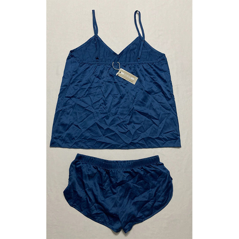 INK+IVY Sleepwear Tank Top and Matching Cami Short Blue S