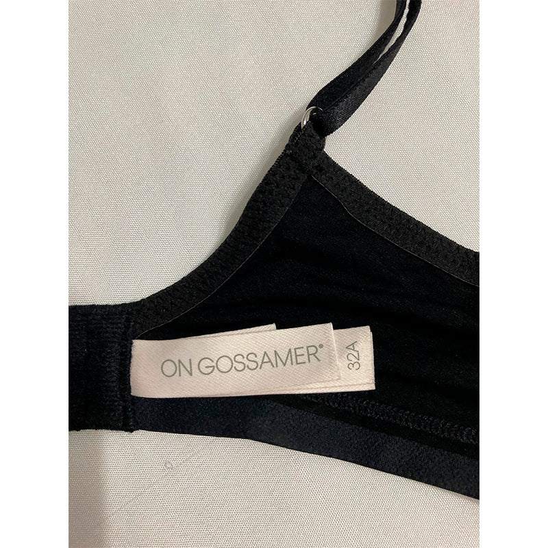 OnGossamer womens Next to Nothing Micro Wireless T Shirt Bra Black 32A