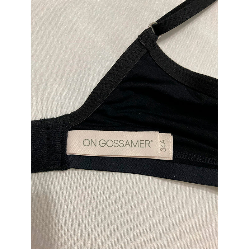 On Gossamer Next to Nothing Micro Wireless Bra 34A Black