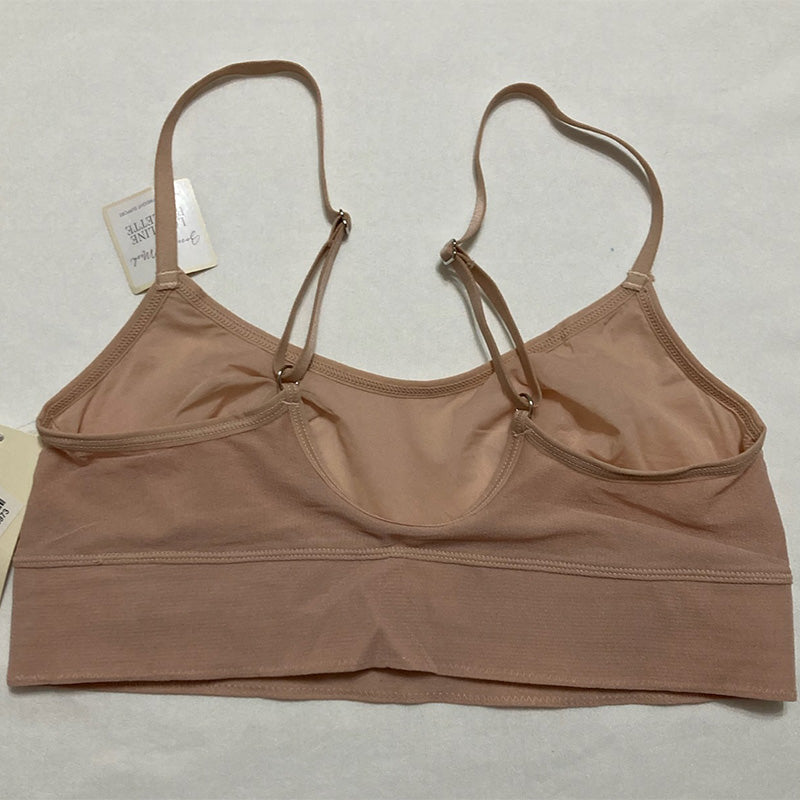 OnGossamer Gossamer Mesh Longline Wireless Bralette - Champagne S