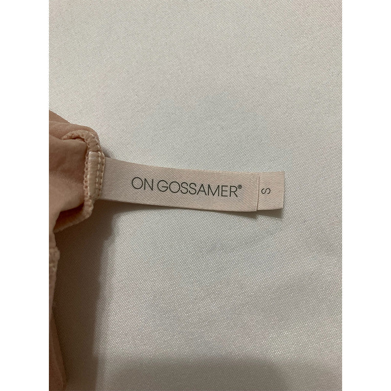 OnGossamer Gossamer Mesh Longline Wireless Bralette - Champagne S