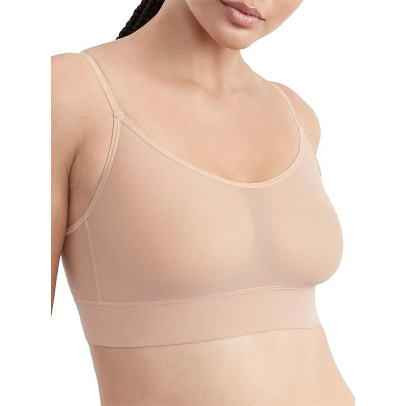 OnGossamer Gossamer Mesh Longline Wireless Bralette - Champagne S