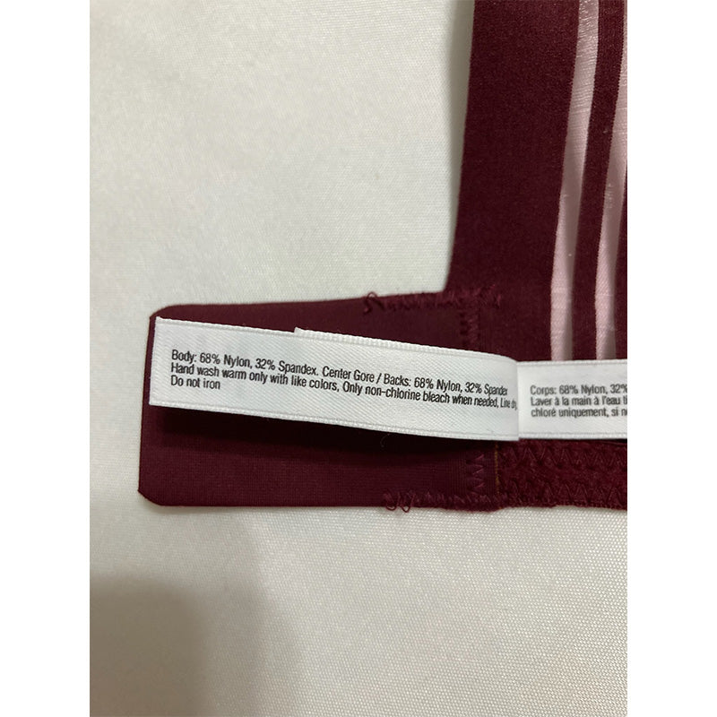 Le Mystere Second Skin Back Smoother T-Shirt Bra 32D Dark Cherry