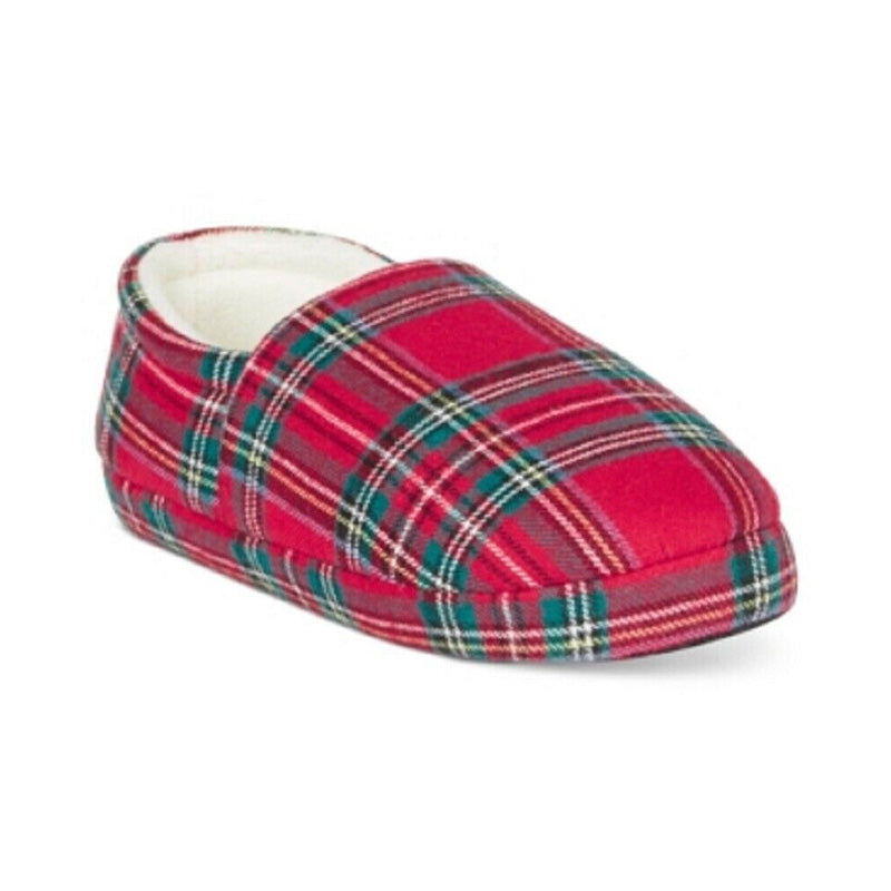 Family Pajamas Boys' or Girls' Brinkley Plaid Slippers Kids L
