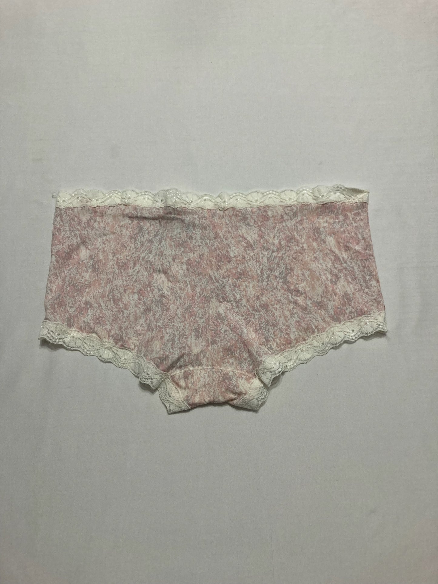 Maidenform Classic Microfiber Boyshorts w/Lace Gentle Peach XL/8