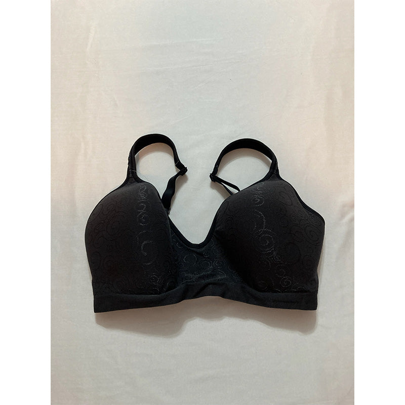 Bali Comfort Revolution Wirefree Bra Black Swirl Pattern 34DD