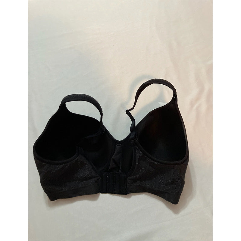 Bali Comfort Revolution Wirefree Bra Black Swirl Pattern 34DD