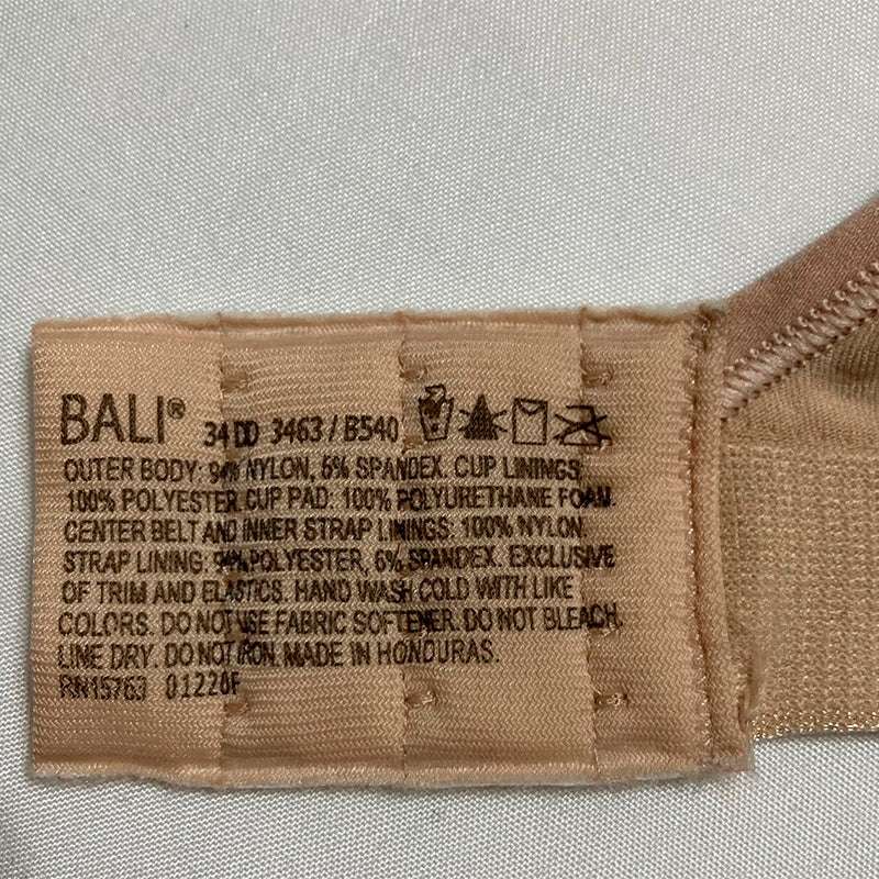 Bali Comfort Revolution Wirefree Bra Nude Swirl Pattern 34DD