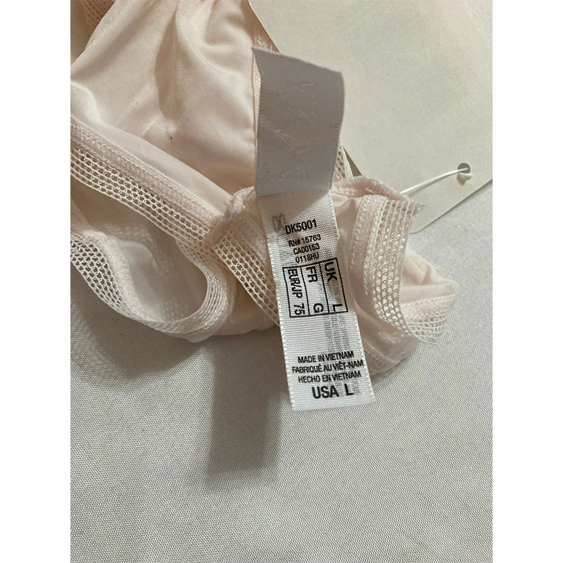 DKNY Litewear Low Rise Thong Panty Vanilla L