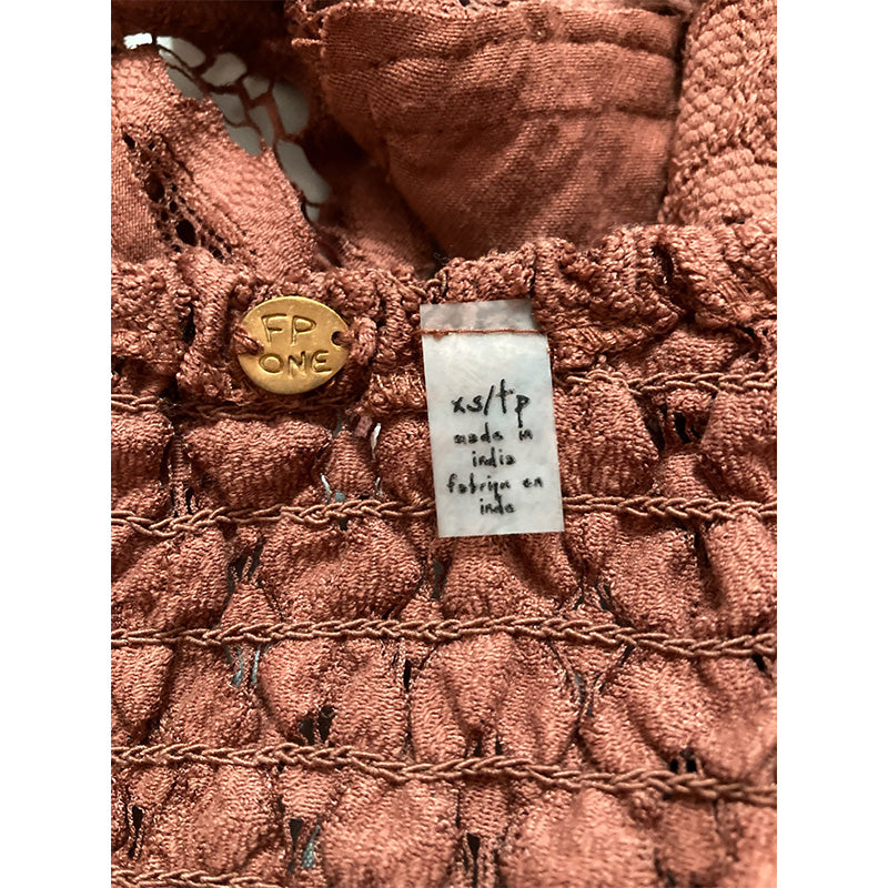 Free People Adella Bralette Coral XS