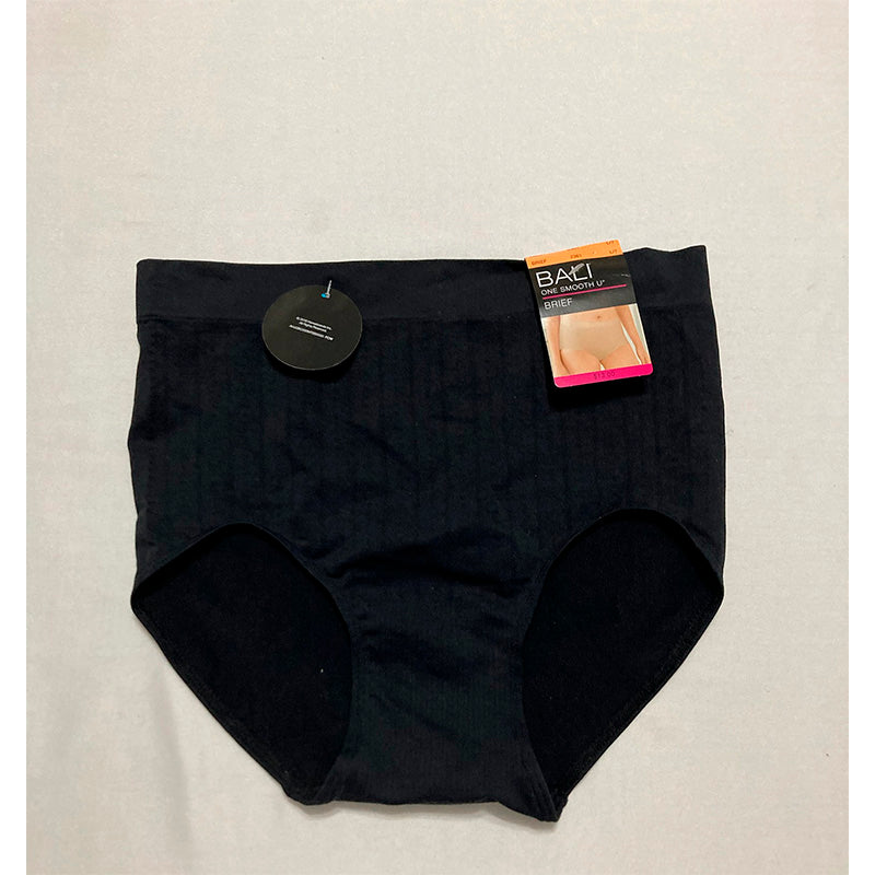 Bali Seamless Panties Smoothing Brief Underwear for Women Black Pointelle 7