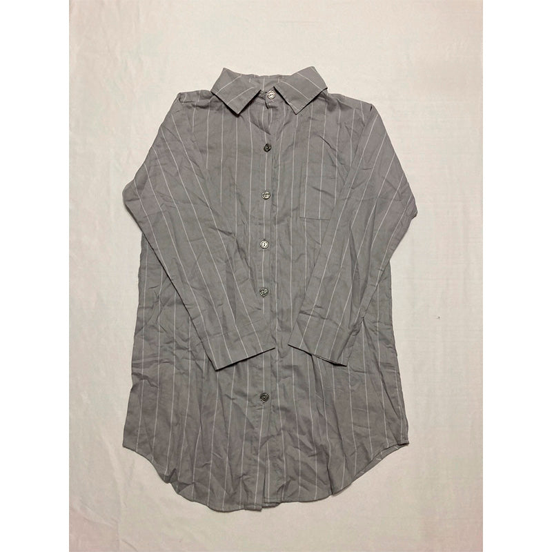 Felina Mirielle Sleepshirt Oversized Button Down Sleepwear Grey S