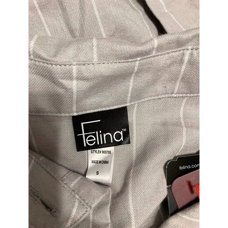 Felina Mirielle Sleepshirt Oversized Button Down Sleepwear Grey S