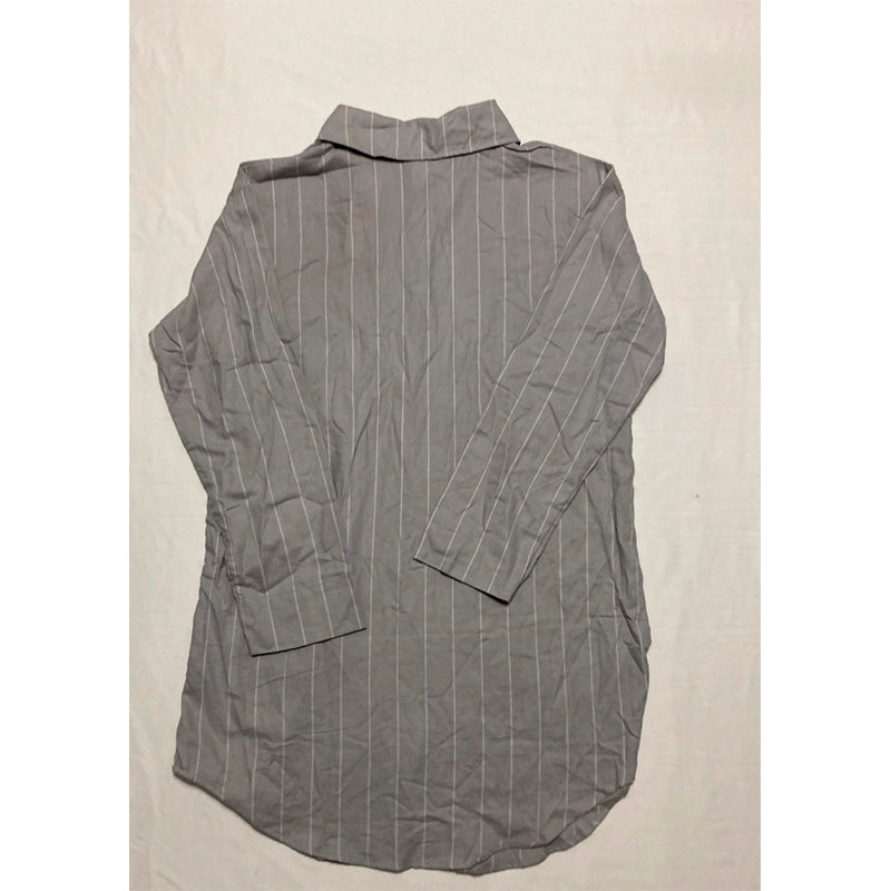 Felina Mirielle Sleepshirt Oversized Button Down Sleepwear Grey S