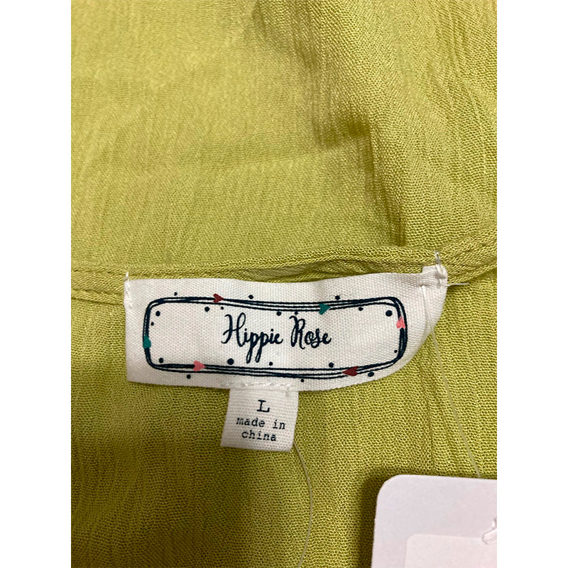 Hippie Rose T Shirt Green Olive L