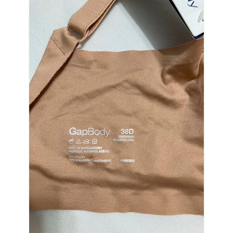 GapBody Everyday Essentials Wireless Bra Nude 38D