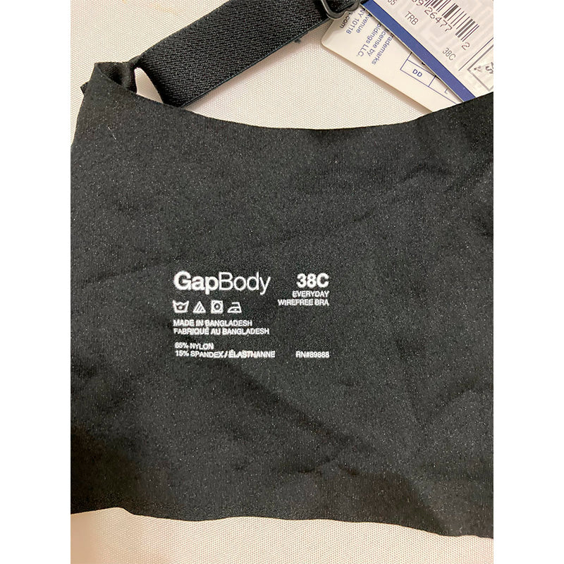 Gap GapBody Everyday Essentials Wireless Bra Black 38C