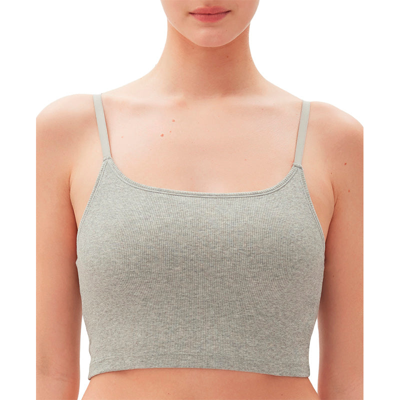 GapBody Logo Comfort Cropped Bralette Grey S