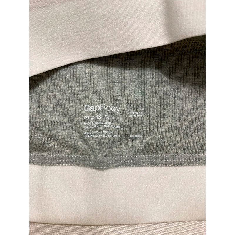 GapBody Logo Comfort Square-Neck Bralette Grey L