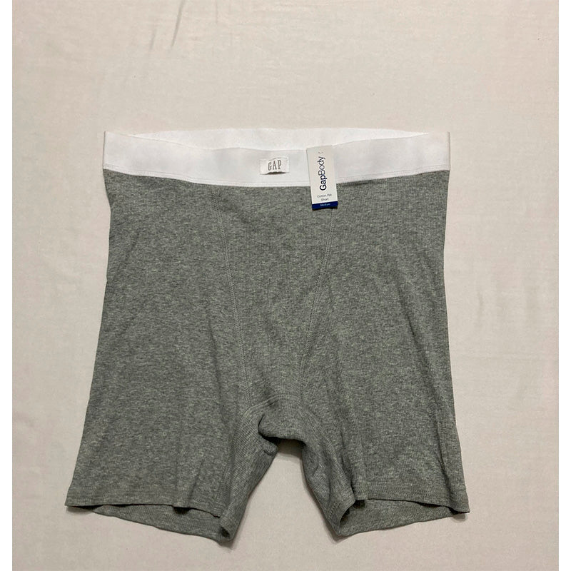 GapBody Women's Logo Comfort High-Waist Shorts Grey M