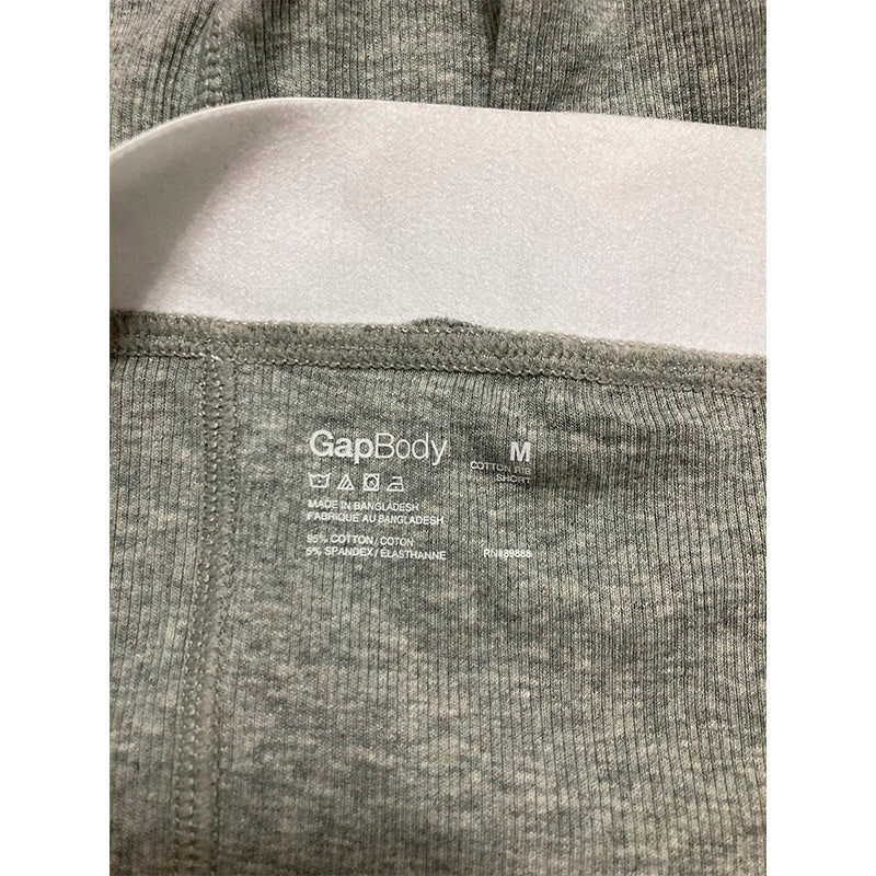 GapBody Women's Logo Comfort High-Waist Shorts Grey M