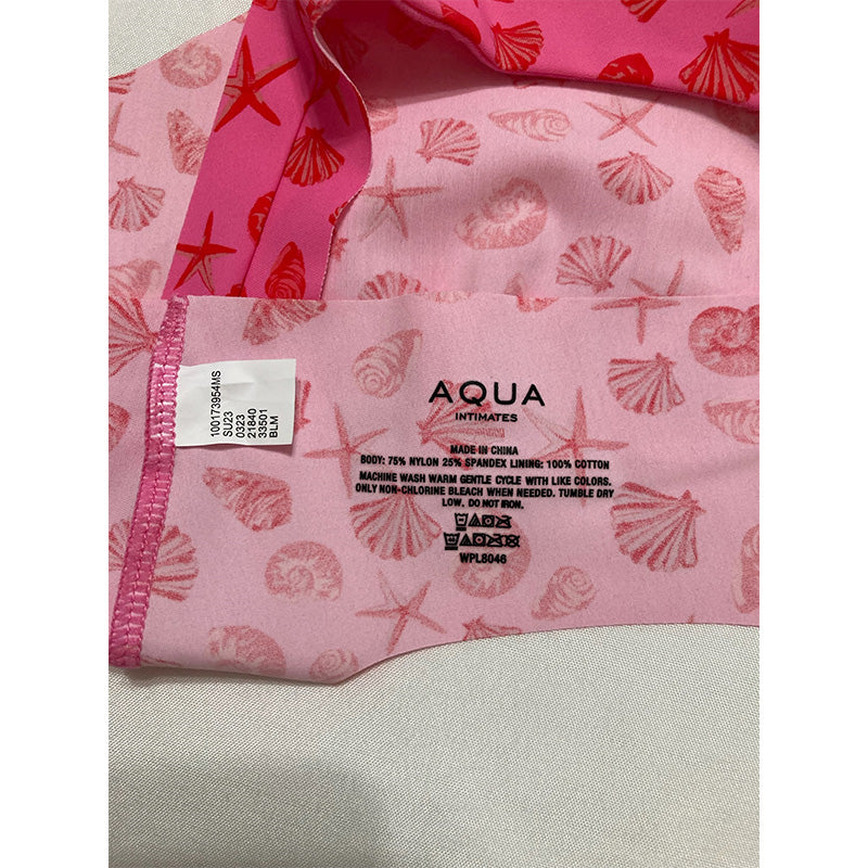 Aqua Intimates Microfiber Thong Pink Combo M