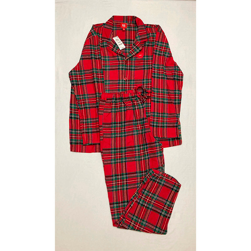 Family Pajamas Men's Brinkley Cotton Plaid Pajamas Set L