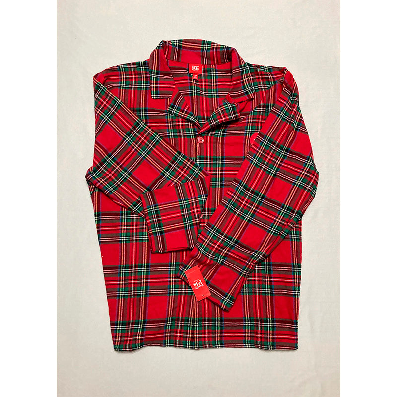 Family Pajamas Men's Brinkley Cotton Plaid Pajamas Set Multicolor 2XL