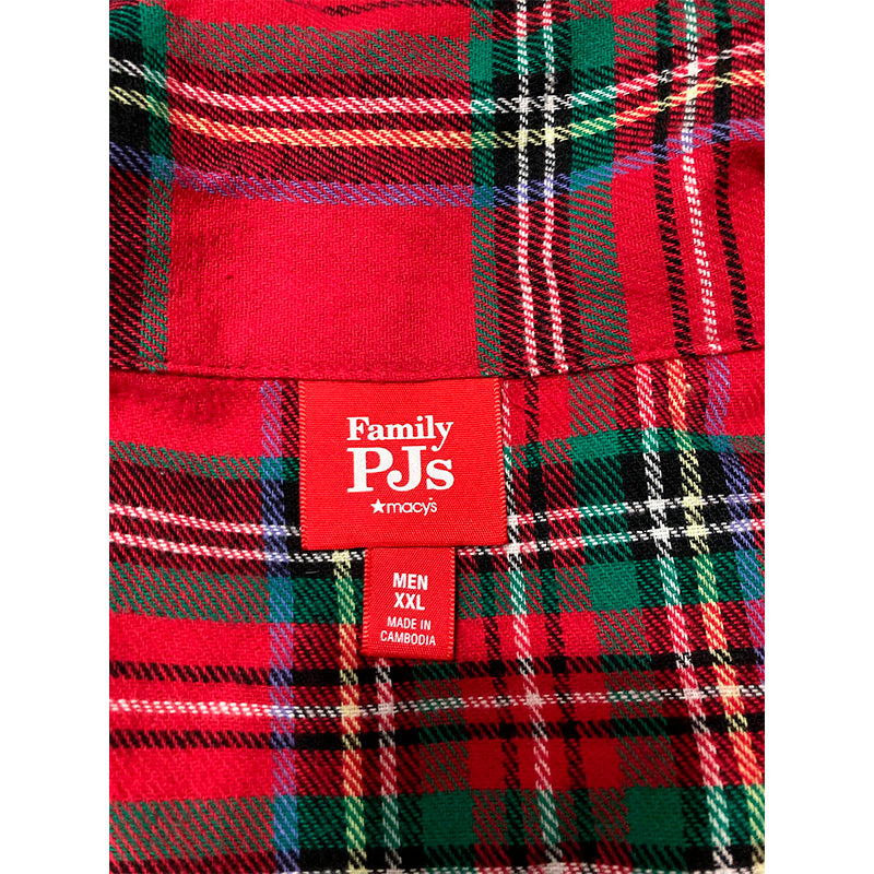Family Pajamas Men's Brinkley Cotton Plaid Pajamas Set Multicolor 2XL