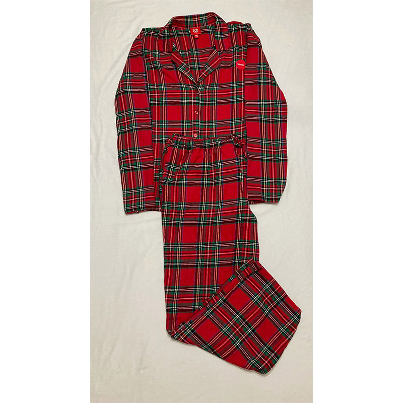Family Pajamas Brinkley Cotton Plaid Pajamas Set Multicolor 2XL