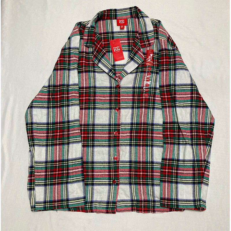 Family Pajamas Stewart Cotton Plaid Pajamas Set Multicolor