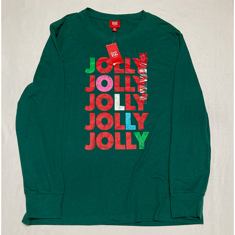 Family Pajamas Men's Mix It Jolly Fair Pajamas Set Green XL