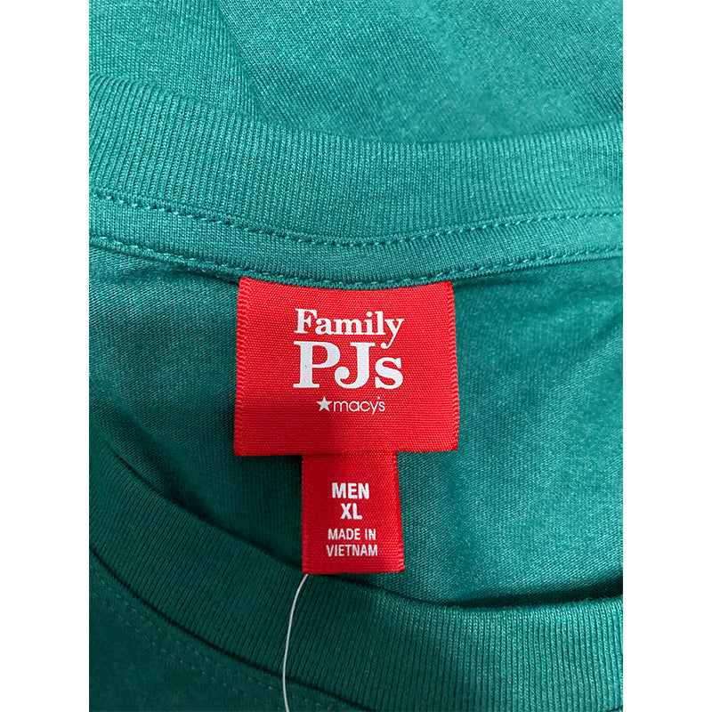 Family Pajamas Men's Mix It Jolly Fair Pajamas Set Green XL