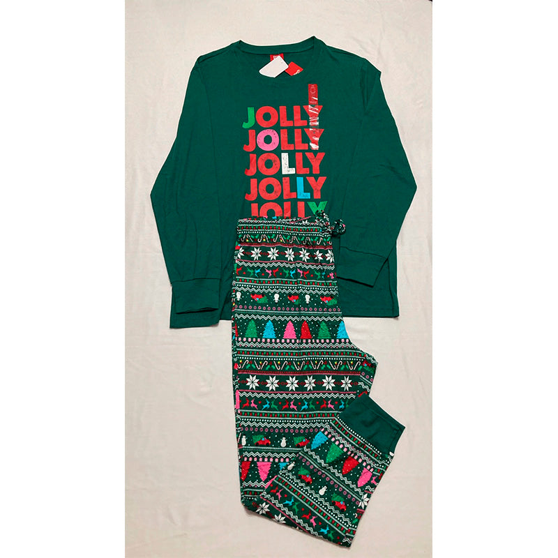 Family Pj Men Set 2 Piece Top & Pants Multicolor 2XL