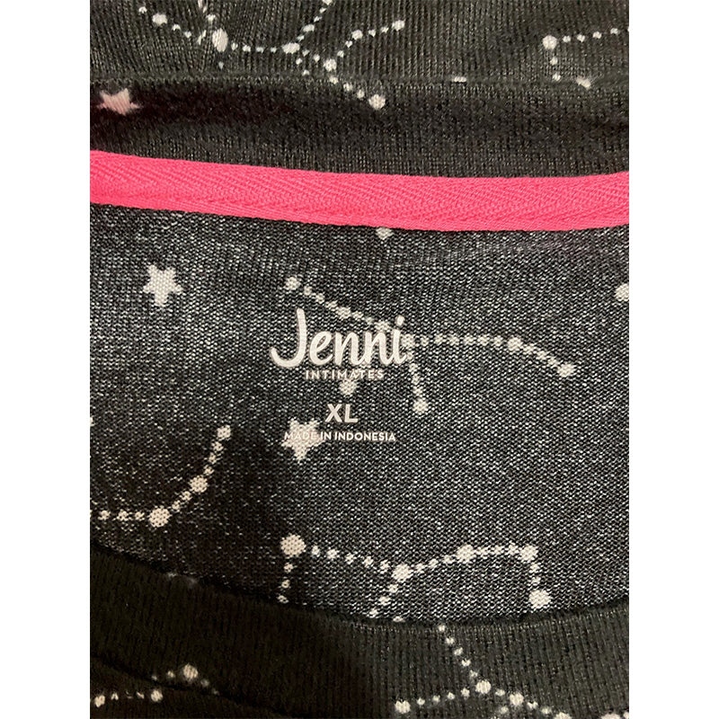 Jenni Pajama Set Long Sleeve Black XL