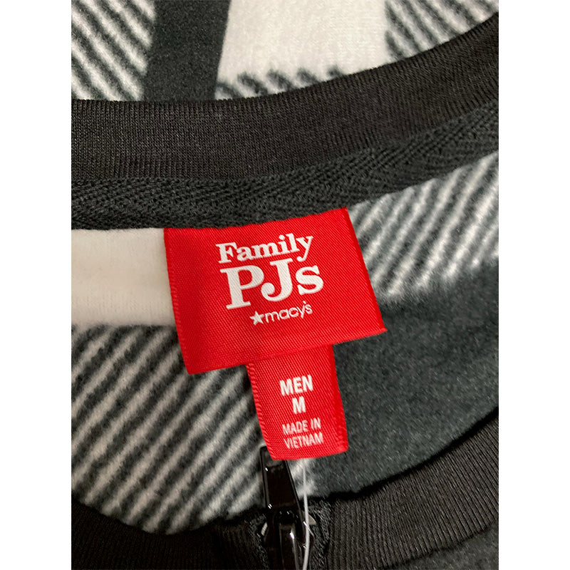 Family Pajamas Men's Checkered One-Piece Pajamas (Buffalo Check, Medium)