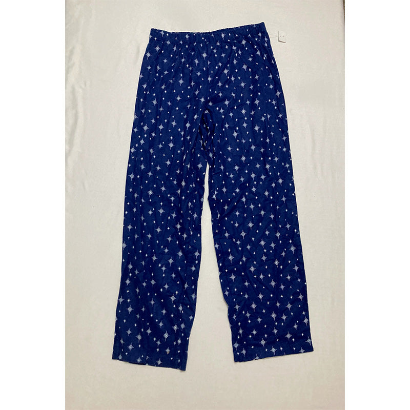 Charter Club Pajama Set Top With Pockets Navy S